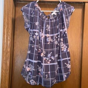 Women’s size medium, Lauren Conrad blouse with a tie in the neck in the back